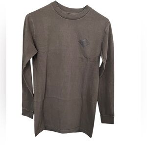 Only NY Brown Diamond Logo Long Sleeve Tee Size XS